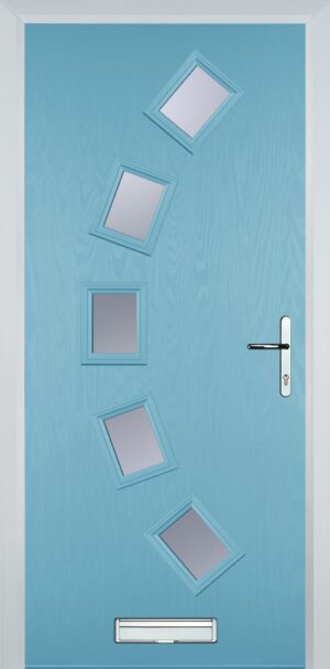 5 Square Curved Flush Grained