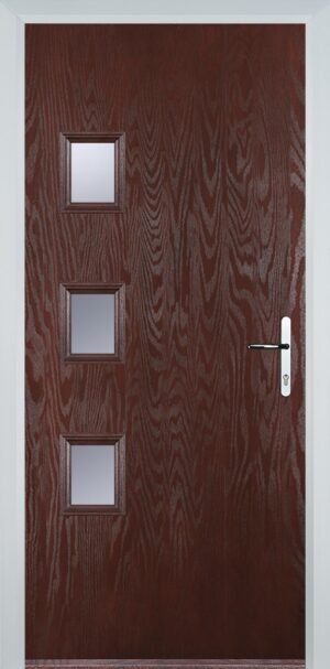 3 Square Flush Grained Left
