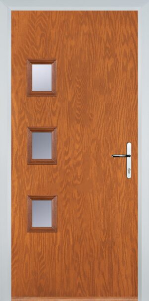 3 Square Flush Grained Left
