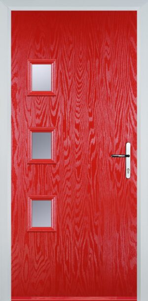 3 Square Flush Grained Left