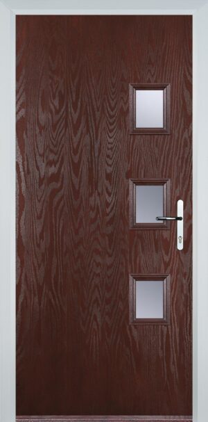 3 Square Flush Grained Right