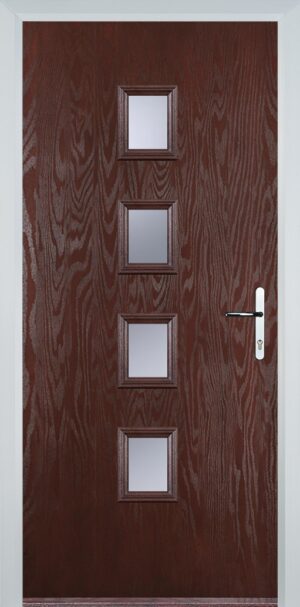 4 Square Flush Grained