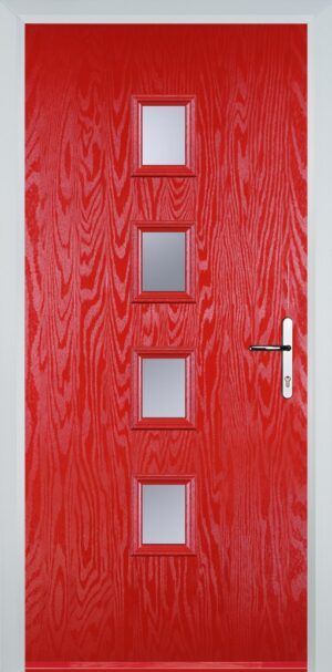 4 Square Flush Grained