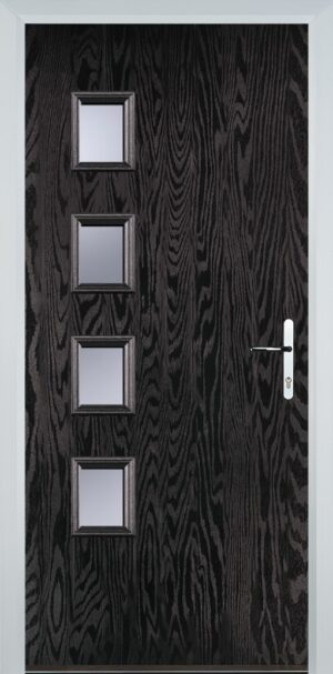 4 Square Flush Grained Left