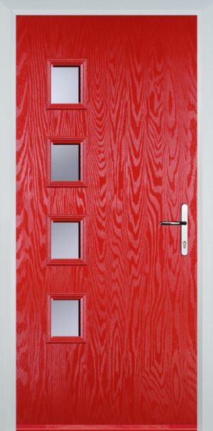 4 Square Flush Grained Left