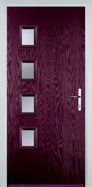 4 Square Flush Grained Left