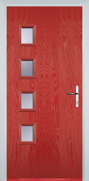 4 Square Flush Grained Left