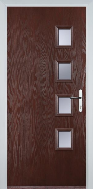 4 Square Flush Grained Right