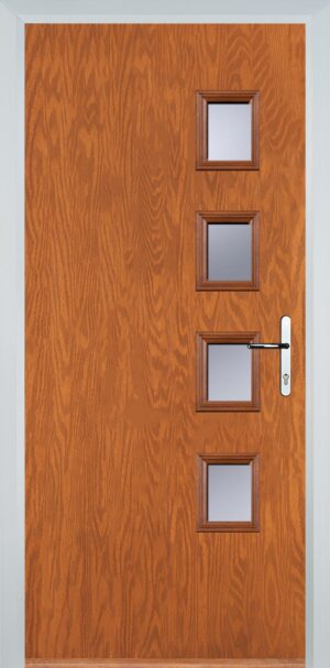 4 Square Flush Grained Right