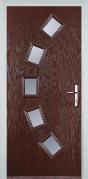 5 Square Curved Flush Grained