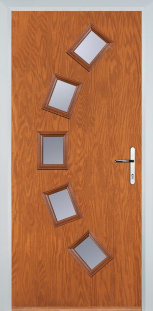 5 Square Curved Flush Grained